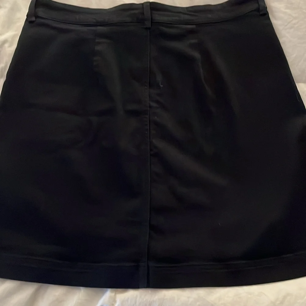 Everlane Black A-Line Patch Pocket Mini Skirt 16 - Picture 6 of 11